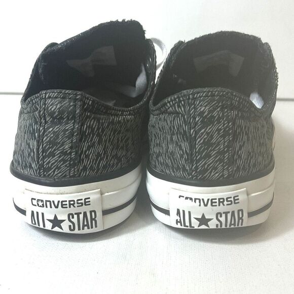 Converse All Star Low Top Women's Sz 8 Black/White Glow in the Dark Canvas Shoes - Picture 7 of 12